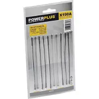 Powerplus Hoja De Sierra De Marquetería 133x2.6x0.25 Mm 10 Unidades