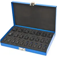 HBM Juego de extracción de tornillos multi-spline de 25 piezas