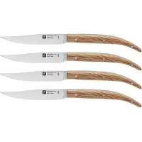 ZWILLING Steak 39160, juego de 4 cuchillos para carne, encina