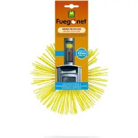 Masso Nylon 231541, estufa para chimeneas, 150 mm, color dorado. Color: dorado. Talla única