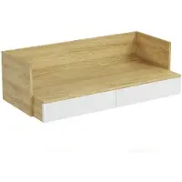 Halmar Escritorio Psací con cajones Mobius BIU2S - nogal natural / blanco alpino
