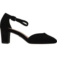 Tamaris Zapatos con plataforma 'Pump Damen 1-24412-41 001 Textil in schwarz' negro