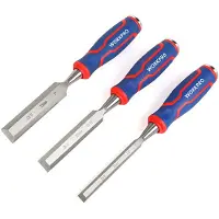 Workpro Juego de formones Workpro, acero al cromo vanadio, 3 piezas