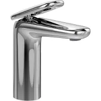 Villeroy & Boch Grifo monomando para lavabo V&B modelo ANTAO, con sistema de desagüe push-open, acabado cromado