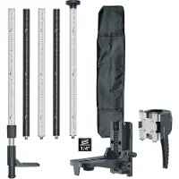Laserliner TelePod Plus, regla niveladora, color , blanco, aluminio, con rosca de 1/4", para techos, suelos, trípode, 3300 mm