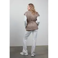 DIDI Sleeveless Kimono Romy Beige / Brown Talla: 42-44 | Chaquetas Outlet | Mujer | Marrón