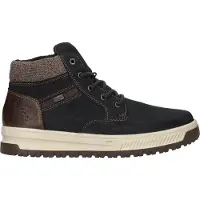 Rieker Botas con cordones marrón oscuro / negro