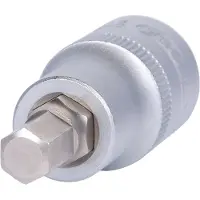 Ks Tools Adaptador de broca de 1/2", tipo hexagonal interior, corto, de 8 mm