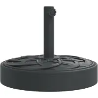 vidaXL Soporte para sombrilla de , para mástil de Ø38/48 mm, capacidad de 25 kg, modelo redondo