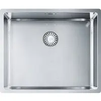 Franke Fregadero empotrable Maris, acero inoxidable, modelo BXX 210/110-50, con pulsador, acero inoxidable, a partir de 55 cm. Código: 127.0375.273.