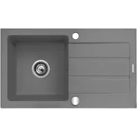 Big Buy Cooking Fregadero de un seno, marca Maidsinks, de 76 x 44 cm, color gris