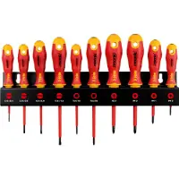 Felo - Juego de destornilladores VDE (1000V) Ergonómicos XL-Rack / 10 piezas [41491093]
