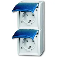 Busch-Jaeger BUSCH JAEGER 2084-0-0719 - CEE 7/3 - 2P+E - Azul - Blanco - IP44 - 250 V - 16 A