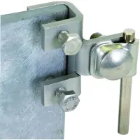 Dehn Conector vertical , acero inoxidable, para perfiles de 3-18 mm, con bloque de conexión AK 6.10 KB S y conector KBF3 18