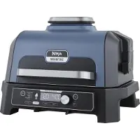Ninja Barbacoa eléctrica Woodfire PRO Connect XL (con termómetro y app) en Azul y negro | OG901EU | de SharkNinja