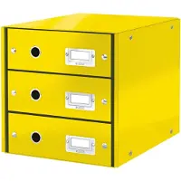Leitz 6048 WOW cajonera amarillo (3 cajones)