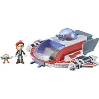 Hasbro El Halcón De Fuego Carmesí Con 2 Figuras Star Wars
