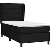 vidaXL Cama con somier y colchón de la marca , color , dimensiones 100x200 cm, tapizada en tela