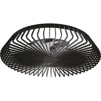 Mantra-Iluminacion Ventilador de techo LED inteligente Himalaya, negro, CC, silencioso