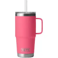 Yeti Coolers - Rambler Straw Mug - Vaso aislante size 739 ml, fucsia