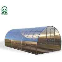 BAUMERA Invernadero KLASIKA TUBE de 3x6 metros, con cimientos y fabricado con policarbonato de 4 mm