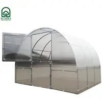 BAUMERA Invernadero KLASIKA EASY de 3x8 metros (24 m²) con paneles de policarbonato de 4 mm (estructura de tubo cuadrado)