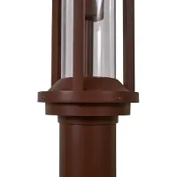LUCANDE lámpara de exterior Alivaro, color óxido, 220 cm, E27, IP65
