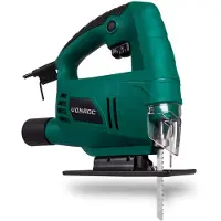 Vonroc Sierra de calar 550W con adaptador para la aspiradora | Incluye una hoja de sierra