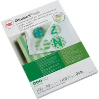 GBC fundas de laminacion de documentos | A3 | brillante | 2x80 micras | 100 unidades