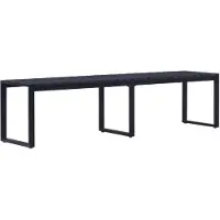 vidaXL Banco de jardín de 180 cm con superficie de plástico