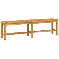 vidaXL : Banco de jardín de 150 cm, madera maciza de acacia