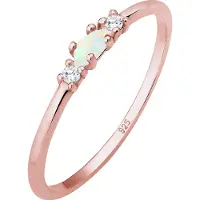 Elli Anillo ópalo / oro rosa / transparente