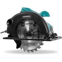 Vonroc Sierra circular 1200W - 185mm | Incl. guía paralela y hoja de sierra 24T