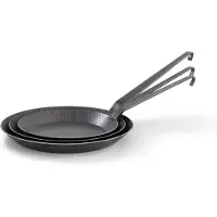 Origin Outdoors - Schmiedeeiserne Pfanne - Sartén size Ø 32 cm, gris