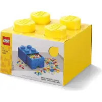 LEGO Ladrillo de Almacenamiento de 4 Espigas con Cajón (amarillo)