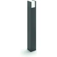 Philips Lámpara de poste Philips Arbour, 3,8 W, iluminación de poste para exteriores, color antracita, metal, IP44, para terraza, jardín, clase II