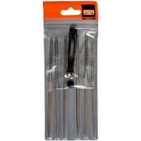 Bahco Juego De Limas De Aguja De Corte Suave Sin Mango 160 Mm 6 Unidades