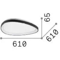 Ideal Lux GEMINI PL D061, plafón con interruptor, marca