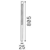 Ideal Lux JEDI, lámpara de pie para exteriores, modelo H80, de