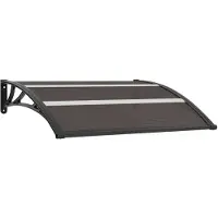 vidaXL . Cubierta protectora, color negro, 120x75 cm, policarbonato