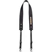 The Hantler Cámara Correa para el cuello Clásico negro / Latón
