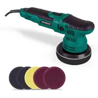 Vonroc Pulidora de doble acción 650W | Incl. 7 almohadillas de pulido