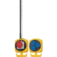 Brennenstuhl 1151960010, Trifásico, Neopreno, Plástico, , Azul, Rojo, Amarillo, 4 enchufes AC, 5 metros, 230/400 V