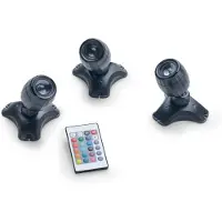 Pontec PondoStar LED RGBW Set 3: Iluminación LED de colores y blanca para estanques