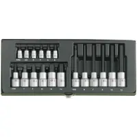 Proxxon Juego de brocas industriales , 1/4 (6.3 mm) y 1/2 (12.5 mm), 18 piezas, modelo 23 100