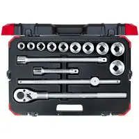 Gedore , juego de llaves de tubo de 3/4", de 22 a 50 mm, 14 piezas, referencia 3300011