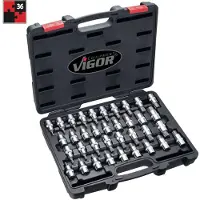 Vigor V2496, 36 unidades, punta Torx