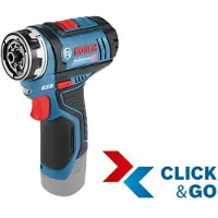 Bosch 06019F6004 Taladro atornillador inalámbrico profesional GSR 12V-15 FC, 12,0 V, sin batería