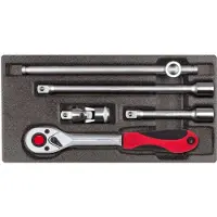 Gedore , juego de llaves de vaso de 1/2", sistema modular 2/6, 5 piezas, referencia 3301707