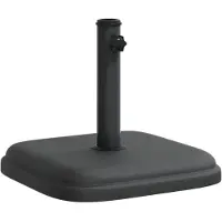 vidaXL Soporte para sombrilla , diámetro 32/35/38 mm, para mástil de 11 kg, diseño cuadrado